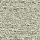 Beige looped pile fabric texture with short, coiled fibers and a matte finish; red thread detail, sample labeled “swan > fabric (f) > f 968”.